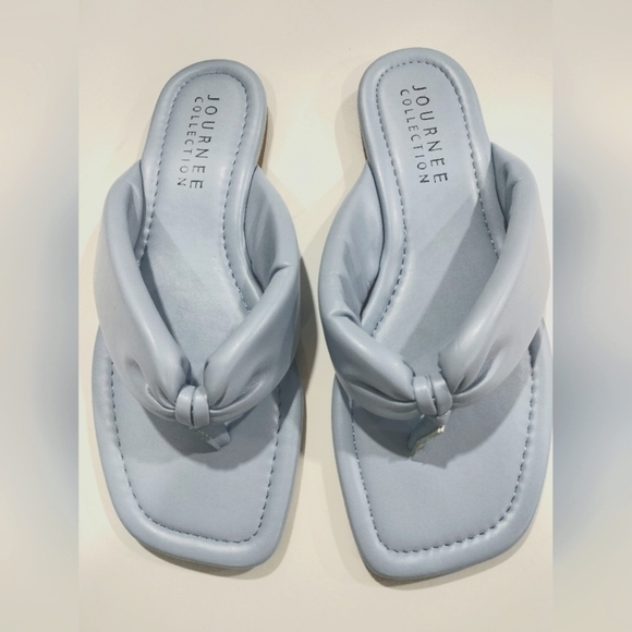 Journee Collection Shoes - Women's Sandal Size 9 Blue